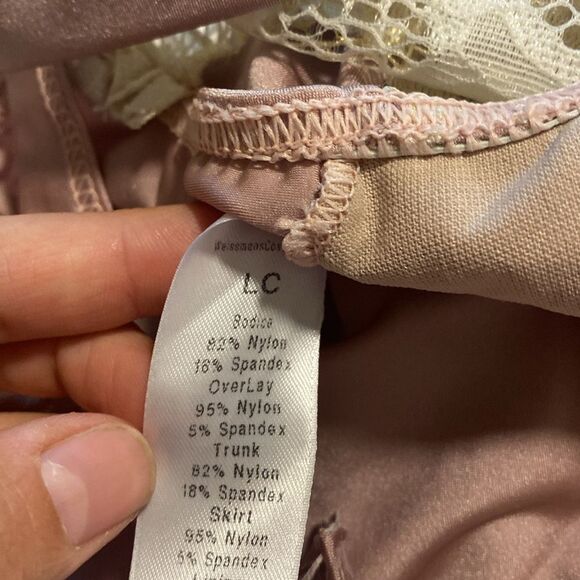 WEISSMAN Dance Costume lyrical blush pink leotard dress I REST 10935 LC child - Picture 9 of 12